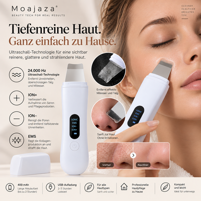 Ultraschall Skin Scrubber Gesichtsspatel von LUMA