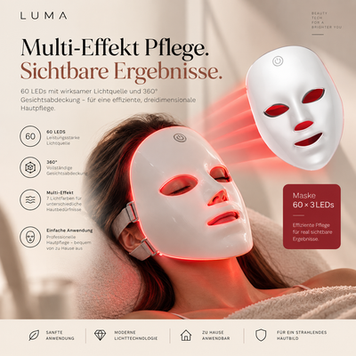 LED-Gesichtsmaske Multi-Effekt Pflege