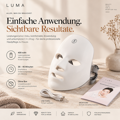 LED-Gesichtsmaske 7 Lichtfarben